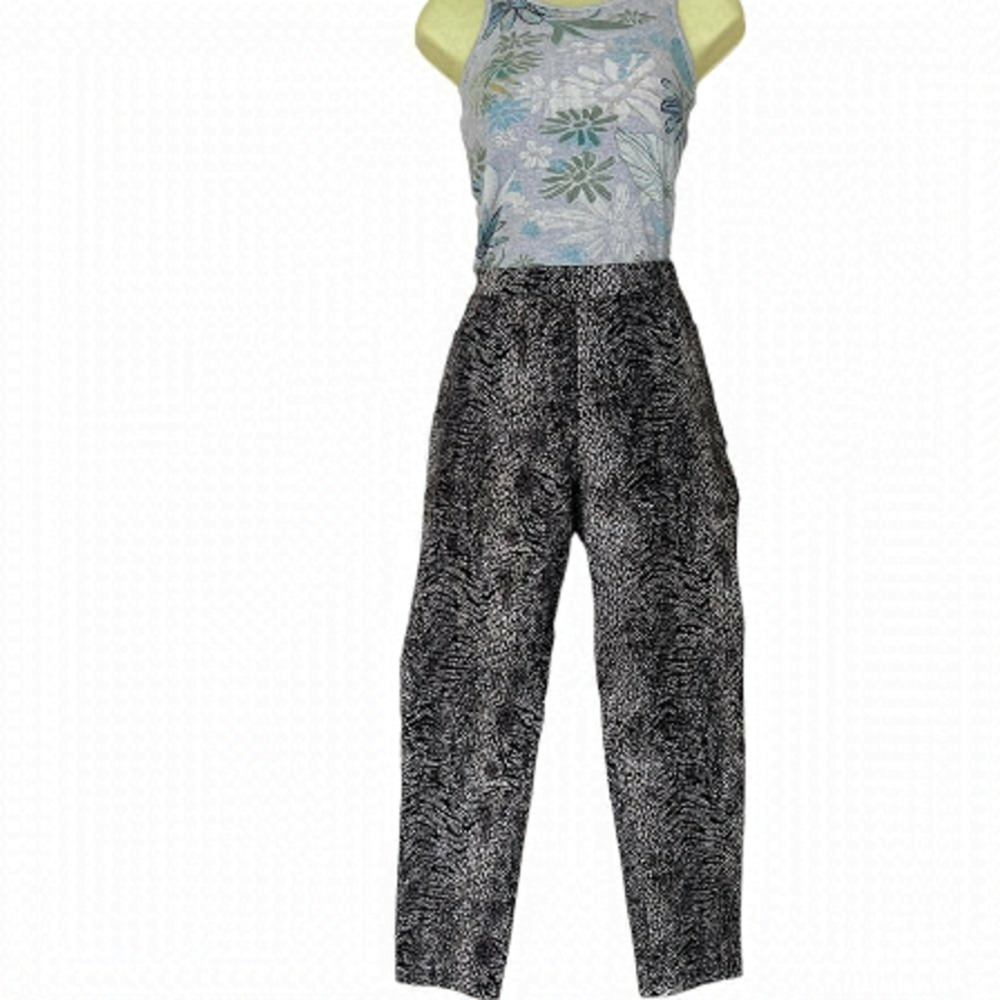 Lace Casual Stretchy High Waisted Skinny-Slim leg Women's Brown Jeggings. Large